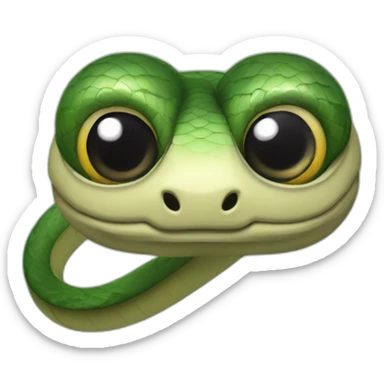 One eyed snake sticker