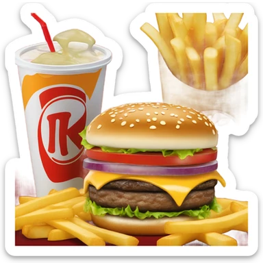 Buger king meal sticker