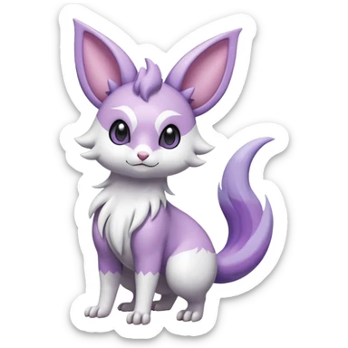 Shiny Furret-Absol-Mienshao-Espeon-Hybrid (Full body) sticker