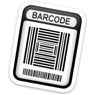 Barcode label sticker