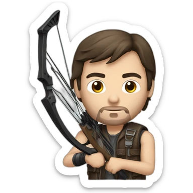 Daryl Dixon with crossbow sticker