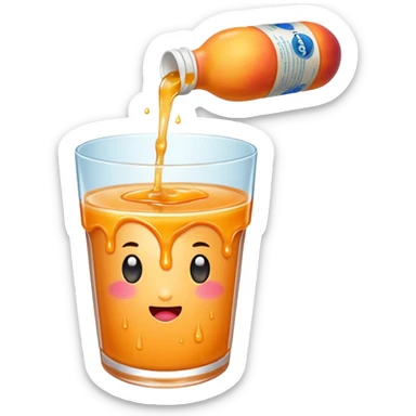 gaping hole leaking peach sticker