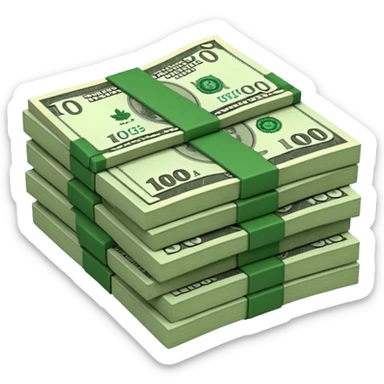 100 dolares canadienses sticker