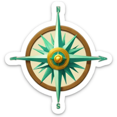 Southwest compass sticker