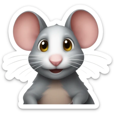 ratty is scheming cunningly sticker