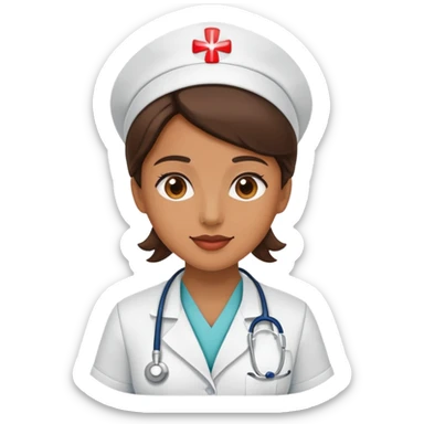 A nurse answering with a firm ‘Sir, yes, sir!’ sticker