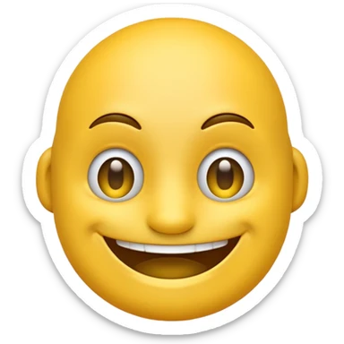 D shaped dragan emoj sticker