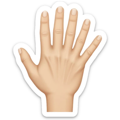 rear of veiny fist backview sticker