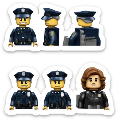 Lego Good Cop Bad Cop sticker