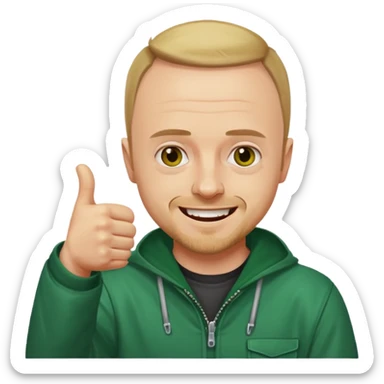 jesse pinkman breaking bad thumbs up sticker