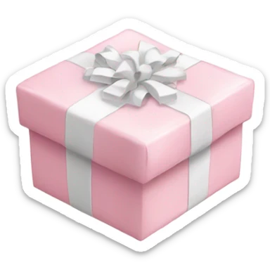 Light pink Christmas gifts under a white Christmas tree  sticker