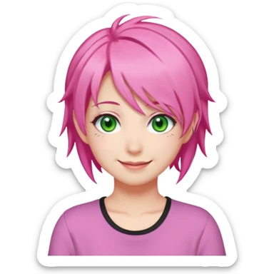 Mitsuri Kanroji, ultra détaillé, sourire narquois, mitsuri Kanroji hairstyle  sticker