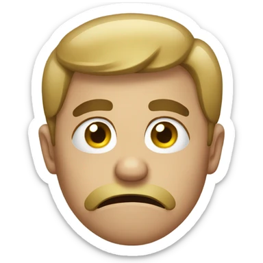 disgusted face emoji sticker