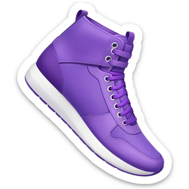 purple sneakers aerobic sticker
