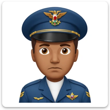 Military Air Force Mexican man  sticker