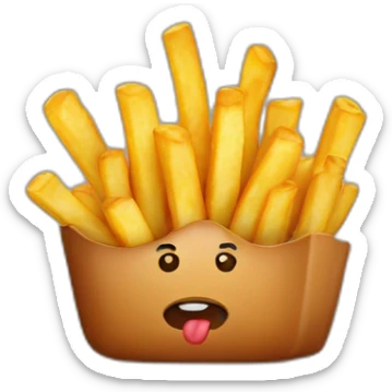 turd frenchfries sticker