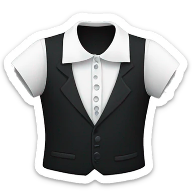 T-shirt lapels designed by Wednesday Addams  sticker