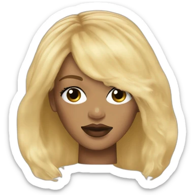 Rihanna with Blond hair  sticker