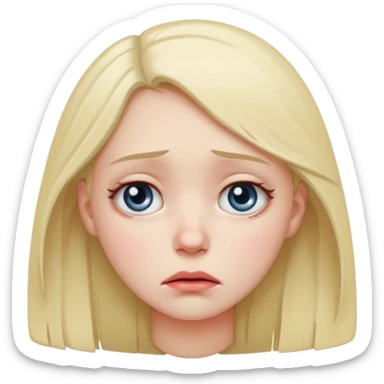 Sad girl sticker
