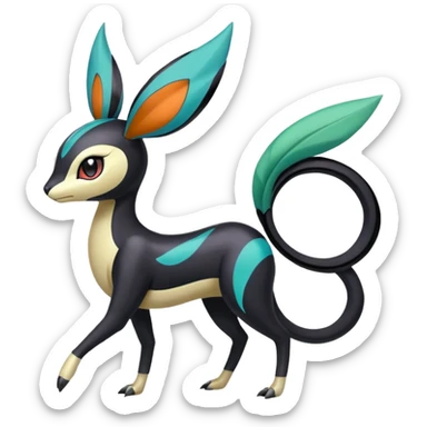 Meloetta-Nargacuga-Amanda-Pokémon-Fakémon-fusion-hybrid-creature sticker