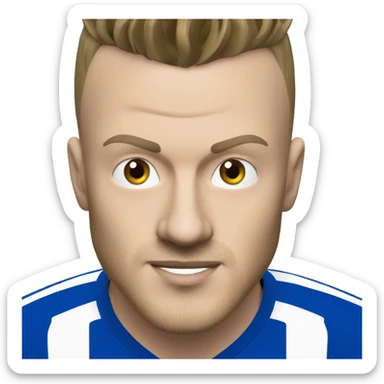 leicester city Vardy football player 4k hd sticker