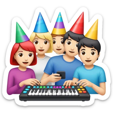 midi controller celebration sticker