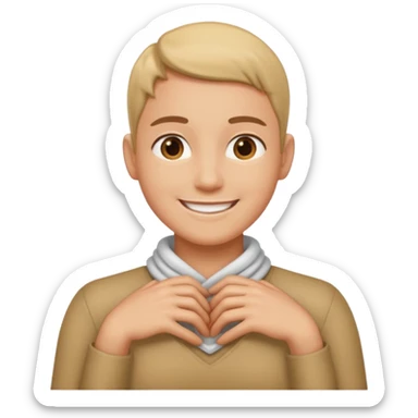 Person putting arms around neck  sticker