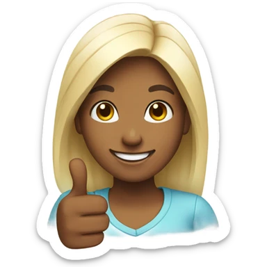 Girl saying you nailed it sticker