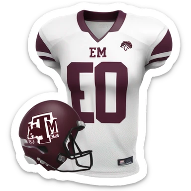 Texas A&M football jersey sticker