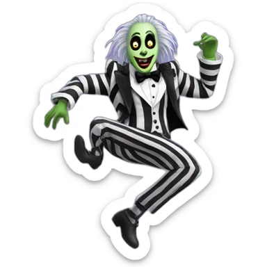 beetlejuice dancing sticker