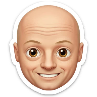 ross kemp bald smaller eyes sticker