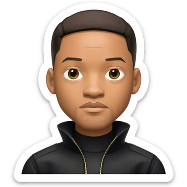 photorealistic will smith neo character matrix sticker