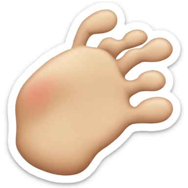 Foot rub sticker