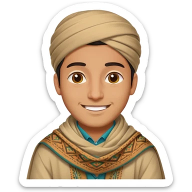 cool kashmiri guy sticker