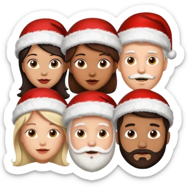 Family Christmas  3 woman’s 2 mana sticker