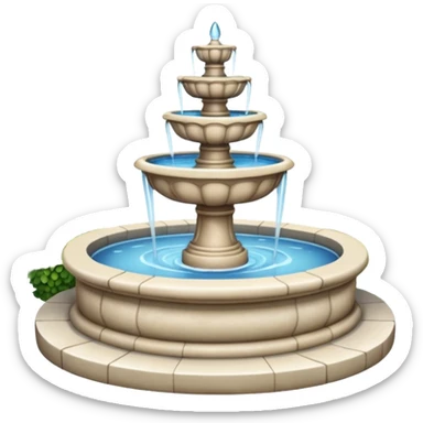 park Fountain sticker