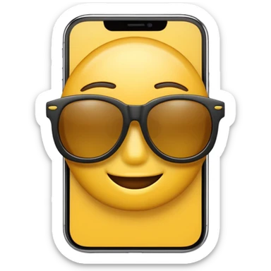iPhone emoji 4k 😎 sticker