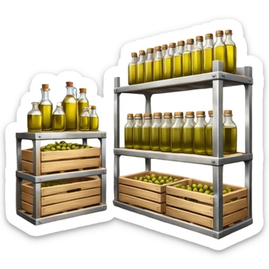 Olive oil factory sticker