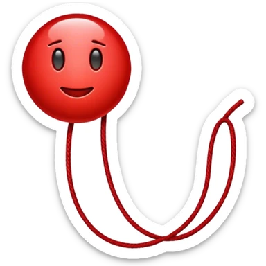 emoji hilo rojo sticker