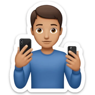 Bent thumb, iphone style  sticker