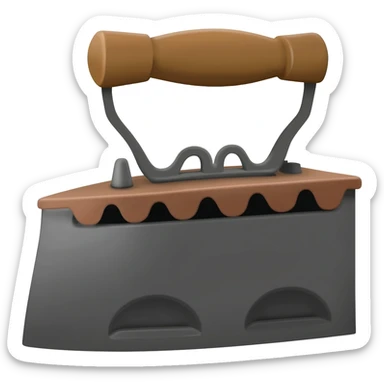 Can you make a 1900s sad iron emoji sticker
