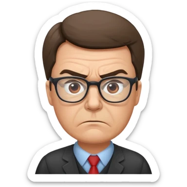 an angry teacher sticker