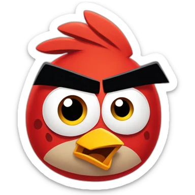 angry birds red sticker