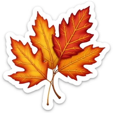 the fall season, sticker