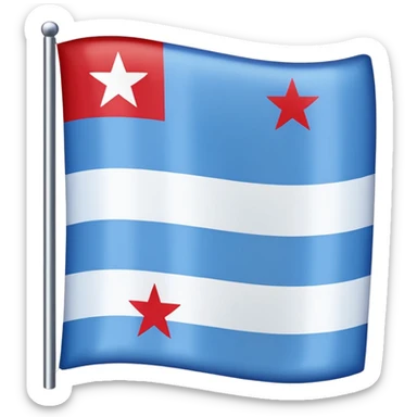 Chicago flag sticker