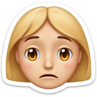 so like a sad face 🥺 and mix of this☺️ and this😔, like someone is sad because you ignore them but they have that cute smiley face with watery but not watery eyes and you cant say no to them, but make it classic emoji not woman or man emoji sticker