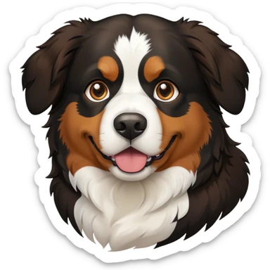 Bernese mountain dog super hero sticker