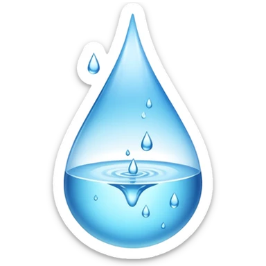 Spring water sticker