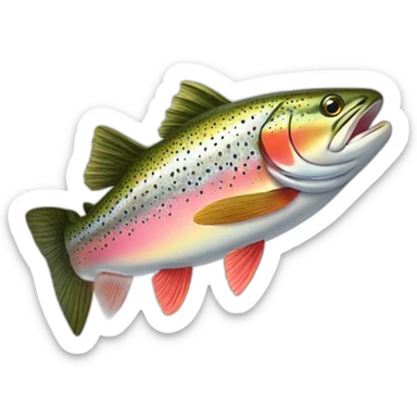 rainbow-trout-side-view sticker
