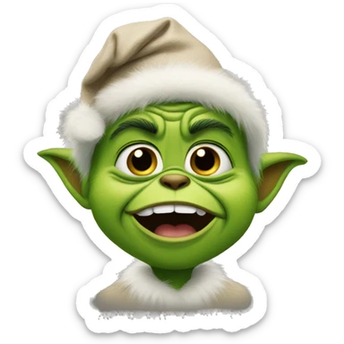 Baby grinch sticker